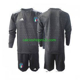 Italia Portiere Bambino Maglia Trasferta 2023 Manica Lunga (+ Pantaloncini)